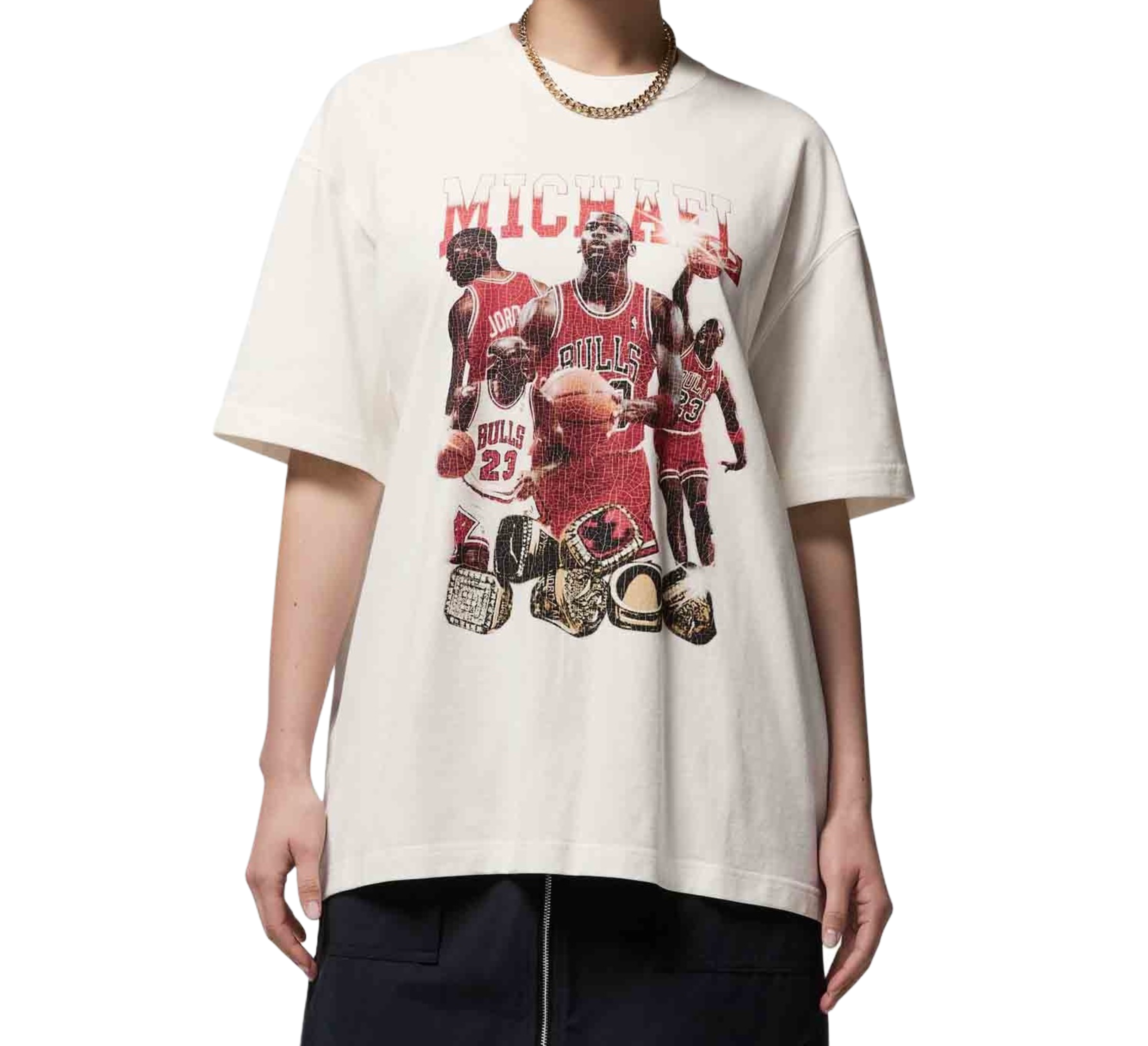 Jordan Oversized Graphic Tee - White